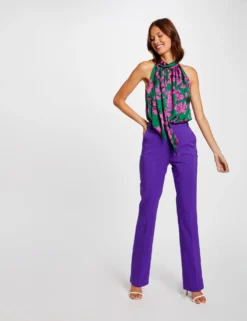 Blouse Sans Manches Imprimé Floral Violet Femme 7 Blouse Sans Manches Imprimé Floral Violet Femme -Mode de Reve Magasin blouse sans manches imprime floral violet femme vue5 32536300910700310