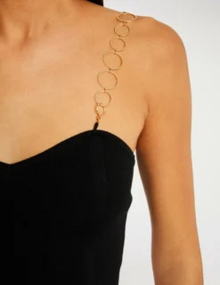 Bustier Avec Bretelles Fantaisie Noir Femme -Mode de Reve Magasin bustier avec bretelles fantaisie noir femme vue4 32536300936440100