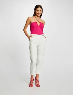 Bustier Avec Détail Chaîne Rose Fonce Femme -Mode de Reve Magasin bustier avec detail chaine rose fonce femme vue5 32536300931400515