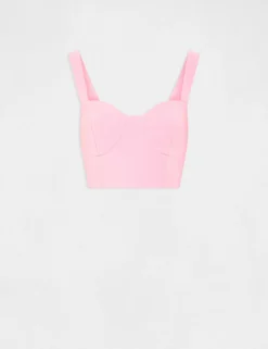 Bustier Bretelles Larges Rose Clair Femme -Mode de Reve Magasin bustier bretelles larges rose clair femme vue3 32536300899510513