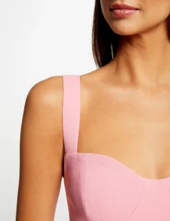 Bustier Bretelles Larges Rose Clair Femme -Mode de Reve Magasin bustier bretelles larges rose clair femme vue4 32536300899510513
