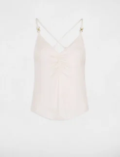 Caraco Bretelles Fines Avec Fronces Ecru Moyen Femme -Mode de Reve Magasin caraco bretelles fines avec fronces ecru moyen femme vue3 32536300941390213