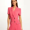 Combinaison Droite Effet Robe Rose Moyen Femme