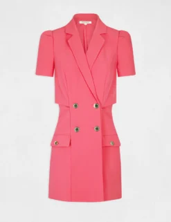 Combinaison Droite Effet Robe Rose Moyen Femme -Mode de Reve Magasin combinaison droite effet robe rose moyen femme vue3 32536300939340514