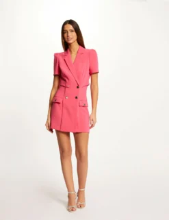 Combinaison Droite Effet Robe Rose Moyen Femme -Mode de Reve Magasin combinaison droite effet robe rose moyen femme vue5 32536300939340514