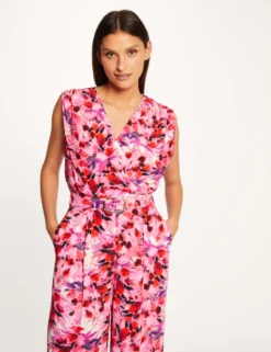 Combinaison Jambe Large Imprimé Floral Multico Femme