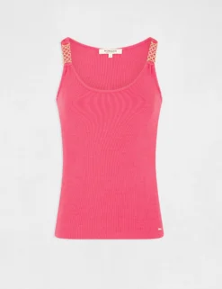 Débardeur Avec Bretelles à Ornements Rose Femme -Mode de Reve Magasin debardeur avec bretelles a ornements rose femme vue3 32536300938470503