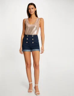 Débardeur Avec Fils Métallisés Rose Femme 7 Débardeur Avec Fils Métallisés Rose Femme -Mode de Reve Magasin debardeur avec fils metallises rose femme vue5 32536300954230503