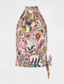 Débardeur Avec Noeud Imprimé Cachemire Multico Femme -Mode de Reve Magasin debardeur avec noeud imprime cachemire multico femme vue3 32536300962720900