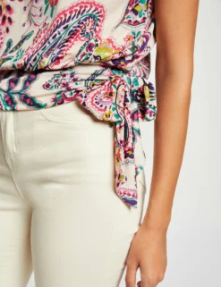 Débardeur Avec Noeud Imprimé Cachemire Multico Femme -Mode de Reve Magasin debardeur avec noeud imprime cachemire multico femme vue4 32536300962720900