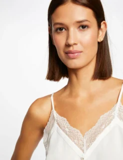 Débardeur Bretelles Fines Avec Boutons Ecru Femme -Mode de Reve Magasin debardeur bretelles fines avec boutons ecru femme vue4 32536300922910201