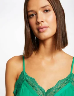 Débardeur Bretelles Fines Avec Boutons Vert Moyen Femme -Mode de Reve Magasin debardeur bretelles fines avec boutons vert moyen femme vue4 32536300922910608