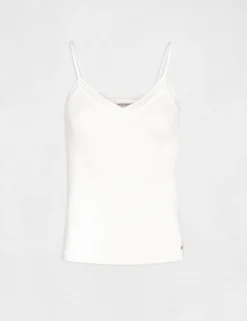 Débardeur Bretelles Fines Bande Dentelle Ecru Femme -Mode de Reve Magasin debardeur bretelles fines bande dentelle ecru femme vue3 32536300763600201