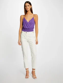 Débardeur Bretelles Fines Smocké Violet Fonce Femme -Mode de Reve Magasin debardeur bretelles fines smocke violet fonce femme vue5 32536300939130311