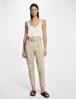 Débardeur Bretelles Larges à Dentelle Ecru Femme -Mode de Reve Magasin debardeur bretelles larges a dentelle ecru femme vue5 32536300943430201