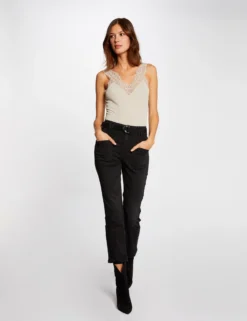 Débardeur Bretelles Larges Avec Dentelle Mastic Femme -Mode de Reve Magasin debardeur bretelles larges avec dentelle mastic femme vue5 32536300884050204