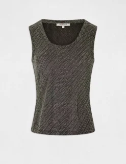 Débardeur Bretelles Larges Col Rond Argente Femme 8 Débardeur Bretelles Larges Col Rond Argente Femme -Mode de Reve Magasin debardeur bretelles larges col rond argente femme vue3 32536300941770104