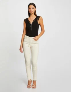 Débardeur Bretelles Larges Détail Zippé Noir Femme -Mode de Reve Magasin debardeur bretelles larges detail zippe noir femme vue5 32536300950660100