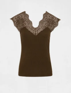 Débardeur Bretelles Larges En Dentelle Vert Kaki Femme 8 Débardeur Bretelles Larges En Dentelle Vert Kaki Femme -Mode de Reve Magasin debardeur bretelles larges en dentelle vert kaki femme vue3 32536300823170716