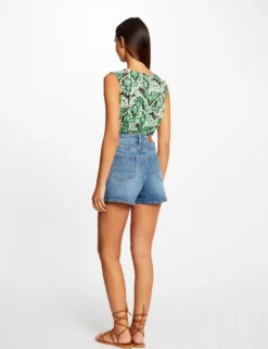 Mode de Reve Magasin -Mode de Reve Magasin debardeur col cache coeur imprime multico femme vue2 32536300954210900