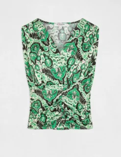 Débardeur Col Cache-coeur Imprimé Multico Femme -Mode de Reve Magasin debardeur col cache coeur imprime multico femme vue3 32536300954210900