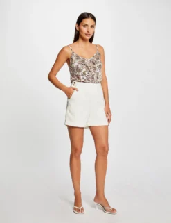 Débardeur Col En V Imprimé Cachemire Multico Femme -Mode de Reve Magasin debardeur col en v imprime cachemire multico femme vue5 32536300954300900