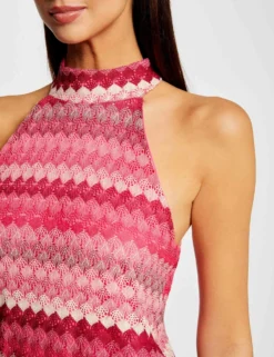 Débardeur Encolure Américaine Crochet Rose Femme -Mode de Reve Magasin debardeur encolure americaine crochet rose femme vue4 32536300954530503