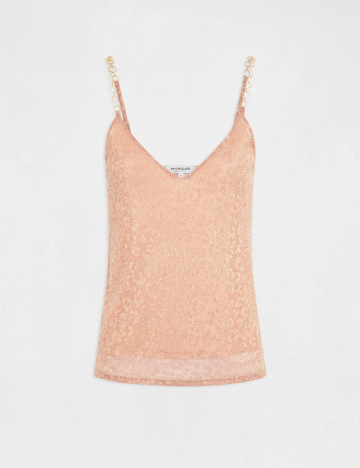 Débardeur Ornements Et Imprimé Léopard Rose Femme 4 Débardeur Ornements Et Imprimé Léopard Rose Femme – Image 4