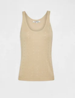 Débardeur Pull Avec Bretelles Beige Femme -Mode de Reve Magasin debardeur pull avec bretelles beige femme vue3 32536300937760202