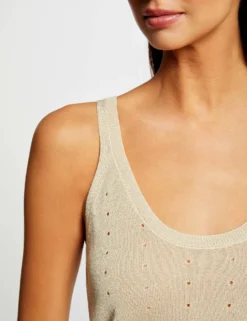 Débardeur Pull Avec Bretelles Beige Femme -Mode de Reve Magasin debardeur pull avec bretelles beige femme vue4 32536300937760202