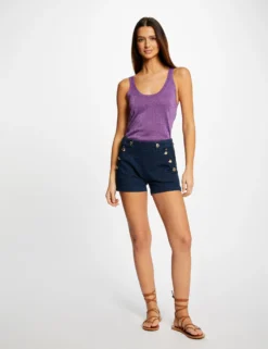 Débardeur Pull Avec Bretelles Violet Fonce Femme -Mode de Reve Magasin debardeur pull avec bretelles violet fonce femme vue5 32536300937760311