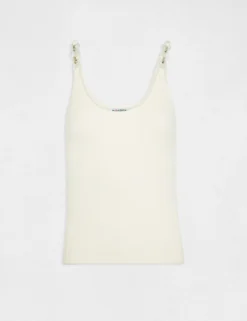 Débardeur Pull Avec Détails Chaînes Ecru Moyen Femme -Mode de Reve Magasin debardeur pull avec details chaines ecru moyen femme vue3 32536300937700213