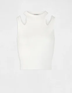 Débardeur Pull Avec Ouvertures Ecru Femme -Mode de Reve Magasin debardeur pull avec ouvertures ecru femme vue3 32536300953520201