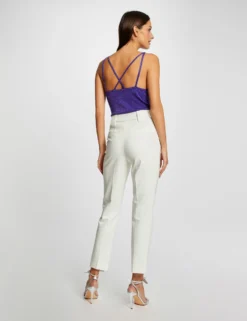 Débardeur Pull Bretelles Fines Violet Fonce Femme -Mode de Reve Magasin debardeur pull bretelles fines violet fonce femme vue2 32536300901510311