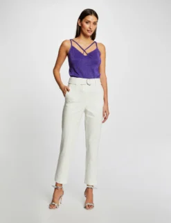 Débardeur Pull Bretelles Fines Violet Fonce Femme -Mode de Reve Magasin debardeur pull bretelles fines violet fonce femme vue5 32536300901510311