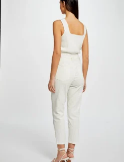 Débardeur Pull Bretelles Larges Ecru Femme -Mode de Reve Magasin debardeur pull bretelles larges ecru femme vue2 32536300910440201