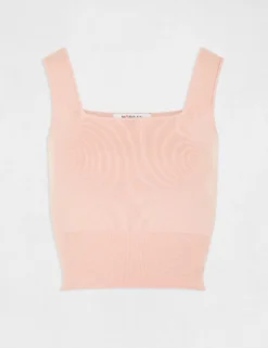 Débardeur Pull Bretelles Larges Rose Moyen Femme -Mode de Reve Magasin debardeur pull bretelles larges rose moyen femme vue3 32536300910440514