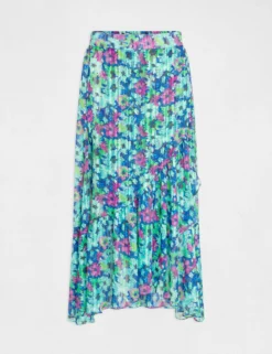 Jupe Longue évasée Imprimé Floral Multico Femme -Mode de Reve Magasin jupe longue evasee imprime floral multico femme vue3 32536300952600900
