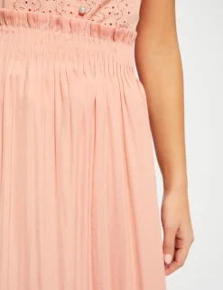 Jupe Longue Fluide Taille élastiquée Rose Moyen Femme 9 Jupe Longue Fluide Taille élastiquée Rose Moyen Femme -Mode de Reve Magasin jupe longue fluide taille elastiquee rose moyen femme vue4 32536300759720514