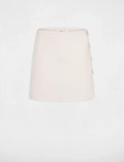 Jupe Portefeuille Aspect Matelassé Ecru Moyen Femme -Mode de Reve Magasin jupe portefeuille aspect matelasse ecru moyen femme vue3 32536300941440213