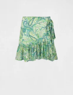 Jupe Portefeuille Imprimé Cachemire Multico Femme -Mode de Reve Magasin jupe portefeuille imprime cachemire multico femme vue3 32536300938370900