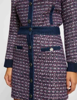 Jupe Trapèze Détails En Jean Multico Femme -Mode de Reve Magasin jupe trapeze details en jean multico femme vue4 32536300952470900