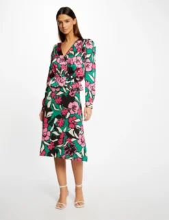 Jupe Trapèze Imprimé Floral Multico Femme