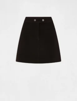 Jupe Trapèze Taille Haute Noir Femme -Mode de Reve Magasin jupe trapeze taille haute noir femme vue3 32536300929370100