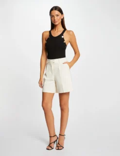 Pull Débardeur Avec Boutons Noir Femme -Mode de Reve Magasin pull debardeur avec boutons noir femme vue5 32536300943550100