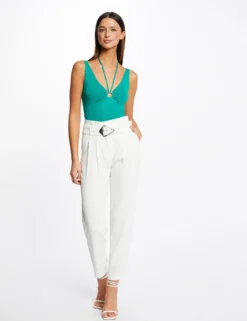 Pull Débardeur Avec Dos Nu Vert Moyen Femme -Mode de Reve Magasin pull debardeur avec dos nu vert moyen femme vue5 32536300931180608