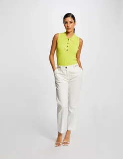 Pull Débardeur Sans Manches Col Polo Anis Femme 7 Pull Débardeur Sans Manches Col Polo Anis Femme -Mode de Reve Magasin pull debardeur sans manches col polo anis femme vue5 32536300930950604