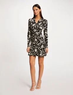 Robe Ajustée Froncée Imprimé Abstrait Multico Femme 8 Robe Ajustée Froncée Imprimé Abstrait Multico Femme -Mode de Reve Magasin robe ajustee froncee imprime abstrait multico femme vue5 32536300945540900