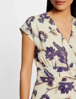 Robe Ajustée Imprimé Floral Multico Femme -Mode de Reve Magasin robe ajustee imprime floral multico femme vue6 32536300955270900