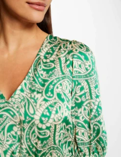 Robe Cintrée Dos Ouvert Satin Imprimée Multico Femme -Mode de Reve Magasin robe cintree dos ouvert satin imprimee multico femme vue6 32536300954950900